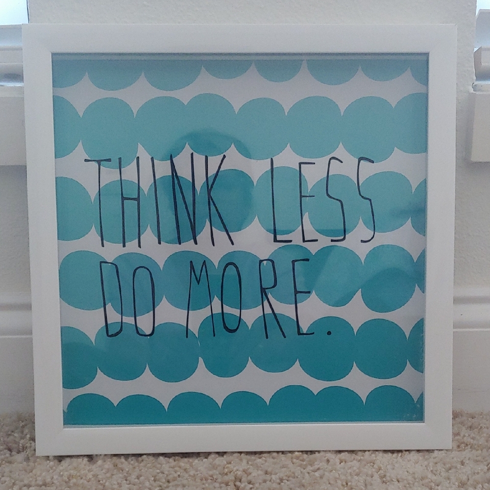 Umbra Teal and White Motivational Wall Art